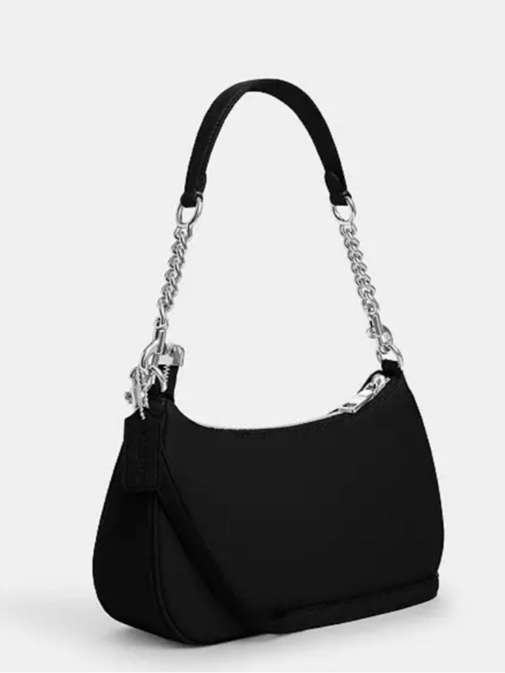 Coach Teri Shoulder Bag Black with Silver Hardware CV934 - Picture 4 of 12